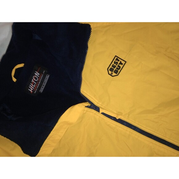 Best Buy Store Corporate Employee XL Lined Windbreaker Jacket/Coat Vtg 90s Y2K - Picture 4 of 6
